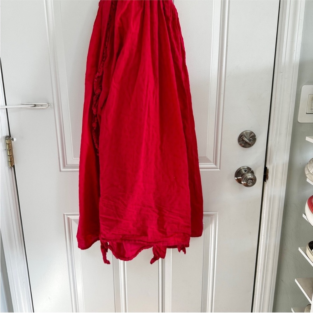 FARM Rio Scarlet Ruffled Backless Midi Dress - Picture 14 of 16